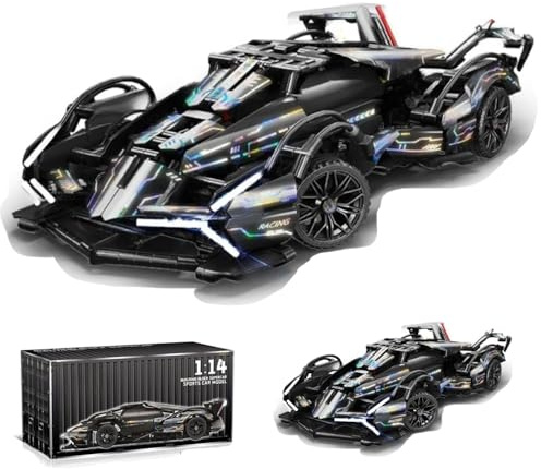 JUCYJULY Technik Sportwagen Bausteine Set, 1148 Klemmbausteine Auto Bausatz Supersportwagen Modellbausatz, MOC Car Rennwagen Modellauto Spielzeug Geschenk Erwachsene Kinder