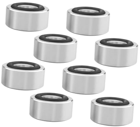 DOITOOL 8piezas Almohadillas para Pies De Altavoz De Aleación De Aluminio De Protectores Antivibración para Amplificadores y Altavoces Grandes Base Aislante para Equipos De Audio y Reprodu