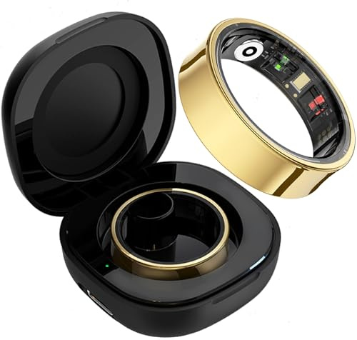 findtime Smart Ring Smartringe für Herren Damen IP68 Wasserdicht Fitness Ring Schrittzähler Kalorien Schlaftracker Smartring Android iOS Physiologische Erinnerung Herzfrequenz Aktivitätstracker