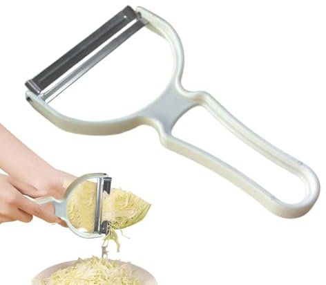 Rebanadora de col, peladora de verduras,Trituradora de zanahoria portátil multiusos de ancha - Pelador de cocina con mango ergonómico para accesorios de cocina
