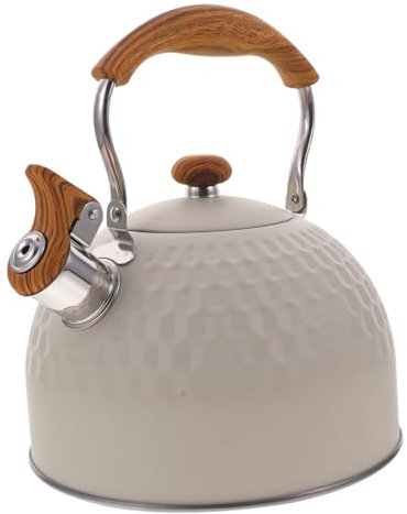 Mobestech Bouilloire Sifflante Inox 2,5 l Acier Inoxydable Poignée Isolante Anti-brûlure Bouilloire à Thé Cuisinière Marmite Pratique Pour Restaurant Et Usage Domestique