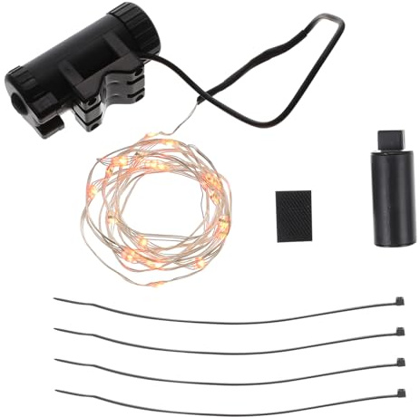 BESPORTBLE Lámparas Led para Ruedas De Bicicleta Impermeables RGB, Luz Decorativa Recargable Abs, Juego Completo para Ciclismo Urbano y Nocturno, Accesorios Seguros para Adultos y Niños