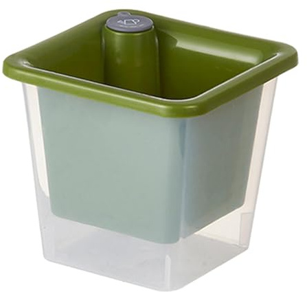 KESOTO Vaso Autoirrigante per Uso Interno, Altezza 12 Cm, per Pothos E Africane, Verde