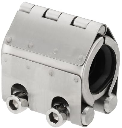 sourcing map Pipe Repair Clamp 1-1/9 OD 26mm-29mm 304 Stainless Steel Leak Sealer Emergency Pipe Repair for Plastic Metal Tubing Water Gas Oil Lines, Silver