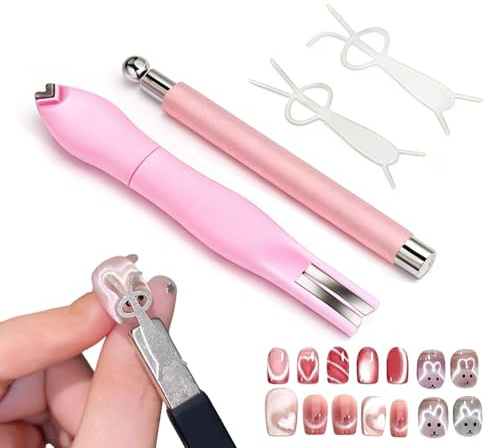 Juego de Herramientas Magnéticas de Uñas Kit de Ayuda de Decoración de Uñas | Herramientas de Unas Magnetico para Regalo Mujer Amiga Hermana Adolescente Compañera y en Casa o Salón