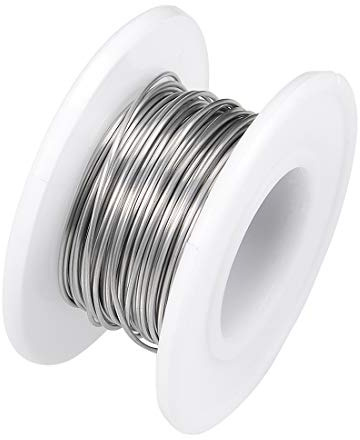 sourcing map Cable de resistencia de calentamiento de 0,6mm 22AWG 16 pies | nicromo, para elementos de calefacción