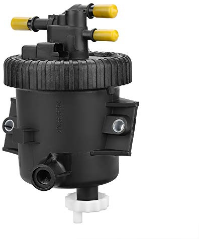 Keenso Kraftstofffiltergehäuse Schwarzer Kraftstofffilter für 206 306 307 2.0 HDi Kraftstoff-Filter