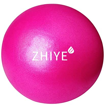 ZHIYE Mini Pilates Ball Yoga Small Exercise Ball Core Fitness Bender, Yoga, Stability, Barre, Training Physical Therapy Anti-Slip Swiss Ball Gym Home