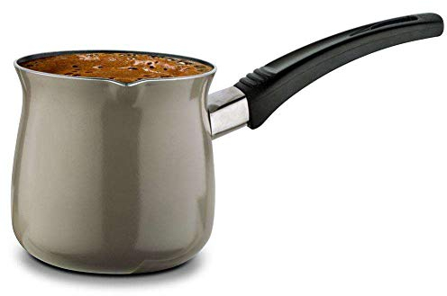NAVA Schmelztiegel | 660 ML | Türkische Kaffeekanne mit Keramikbeschichtung | Für die Zubereitung von türkischem Kaffee