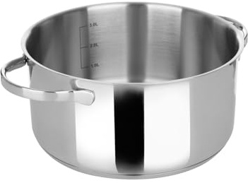 Moneta Allegro Casseruola 2m 22 cm in Acciaio Inox per tutti i Fuochi 3.9 Litri