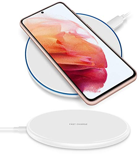QI Wireless Ladestation kompatibel mit Honor Magic 7 6 / Pro Kabellos Charger Induktives Universal Schnellladegerät, Farben:Weiss