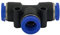 Raccordo ad innesto rapido tubo/tubo a T diametro 8mm - Conf.15 pezzi