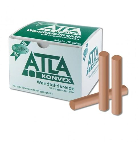 ATLA-Kreide, Tafelkreide braun, 72 Stück, konvex | Wiemann Lehrmittel