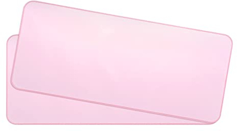 PATIKIL Universal Silicone Keyboard Protector Skin for 13.3-14 Laptop Notebook 12.5 x 5.2 Inch Pink Ultra Thin Keyboard Cover Keyboard Protective Film 2Pcs