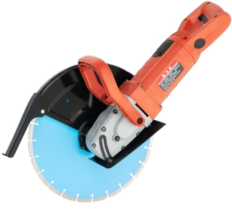 3000W Elektrische Betonsäge 3800U/min, 13.5cm Schnitttiefe Nass/Trocken Diamant Sägeblatt mit Wasserkühlung für Fliesen Beton Marmor