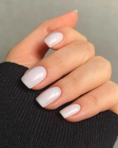 Vishine 16ml Semi-Permanenter Nagellack - Neutrales Milchiges Weiß, Translucent Milky White - Soak-Off UV LED Gel Polish für Maniküre und Nail Art E020