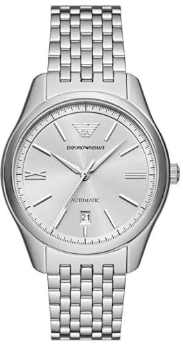 Emporio Armani Watch for Men, Quartz Movement and 42mm Case Size with Stainless Steel, Leather or Silicone Strap