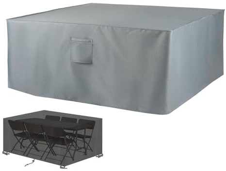 XUEDNGM Gartenmöbel Abdeckung Wasserdicht Gartenmöbel Abdeckung 120 x 80 x 70 cm 420D, Staubfest, Reißfest, mit Belüftung Abdeckhaube Abdeckplane für Gartenmöbel Rechteckige, Grau