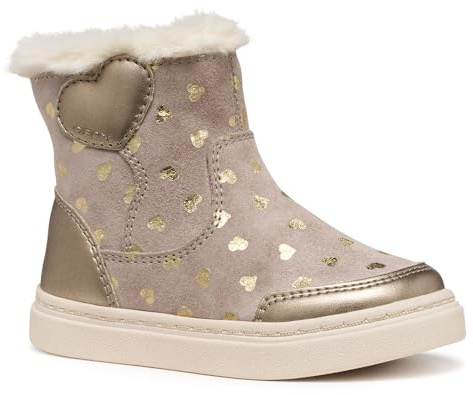 Geox Bébé Fille B Nashik Girl Bottines à la Cheville, Beige foncé, 23 EU