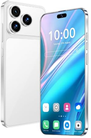 Fine Life Pro Téléphone déverrouillé, Écran de 6,6 Pouces, Smartphone 4G - LTE FDD TDD, Double caméra, 3GBRAM, 16GBROM, Extension 128GB, Double Carte SIM, Convient aux utilisateurs débutants (White)