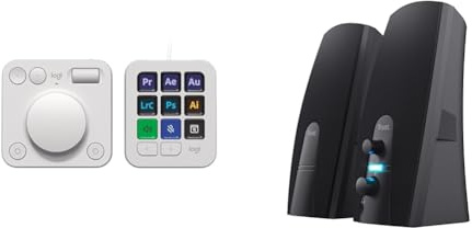 Logitech MX Creative Console, & Trust Almo Enceinte PC 2.0,10 Watt