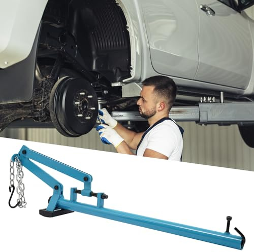 Outil de levier de bras de suspension - Levier de montage de bras de suspension avec chaîne | Force de traction maximale 500 kg | Levier d'essieu universel | Levier de montage Jambe de suspension |