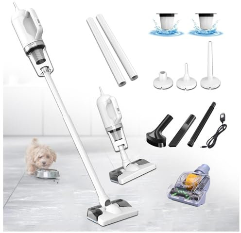 LRF-yxkj Aspira E Lava Pavimenti Casa 5 in 1 Batteria Portatile Ricaricabile, Scopa Elettrica per Pulizia Domestica/Capelli/Polvere/Lavapavimenti