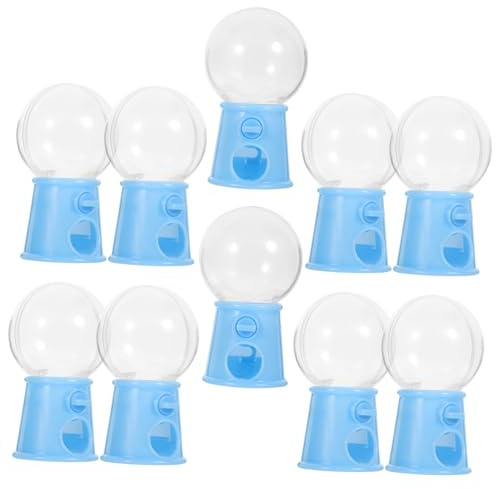 Mobestech 12 Piezas Máquina de Chicles Mini de Plástico para Dispensador de Dulces y Portátil para Fiestas y Decoración de Pasteles