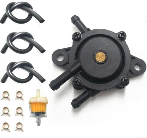Kit de pompe à carburant pour moteur Gc Kawasaki Fh Fx 808492 808656 avec lignes de filtre pinces pour tondeuse à gazon, chariot de golf, tracteur, petits moteurs pièces de moteur couleur noire