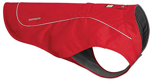 Ruffwear Widerstandsfähige Hunde-Jacke mit Fleece-Innenfutter, Miniatur-Hunderassen, Größe: XXS, Rot (Red Currant), Overcoat, 05203-615S2
