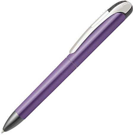 ONLINE Drehkugelschreiber College Metallic Lilac, auswechselbare, dokumentenechte Mine, blau schreibend, 1 Stück (1er Pack)
