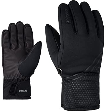 Ziener Damen Kanta GTX INF Ski-Handschuhe/Wintersport | Atmungsaktiv, Warm, Winddicht, Soft-Shell, Black, 7.5