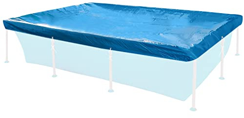 Poolabdeckung rechteckig für Frame Pool 300x200cm Fixierseilen 110g Cover