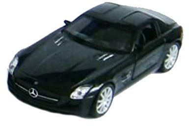 Generisch Welly Modellauto Mercedes-Benz SLS AMG schwarz