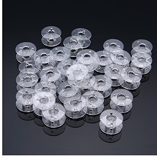 TOSSPER 30pcs Coser Bobinas De La Transparente Bobinas Vacías De Plástico para La Máquina De Coser Inicio Accesorios De Costura