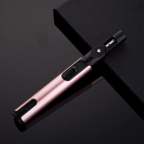 Feuerzeuge Jetflamme Grill Gasanzünder Winddicht Feuerzeug Lang Lighter Stabfeuerzeug Gas Nachfüllbar Outdoor,Pink