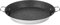 ROSSETTO Padella per paella a induzione, 38 cm, acciaio inox 18/10, per 4-6 persone, di alta qualità, antiaderente, senza PFOA, colore: nero