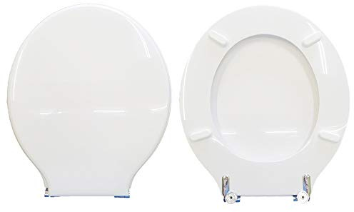 Copriwater compatibile con Paestum Globo legno rivestito in resina poliestere Bianco by HYDRO HOME