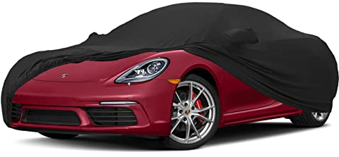 Opaltool Copertura Auto per Porsche 718 Boxster/Cayman 986/987/981/982 Base/S/T/GTS 4.0/GT4/GT4 RS 1996–2025, 4 Strati Copertura Auto Impermeabile con UV Protezione Copertura Completa