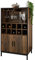 spot on dealz® Drinks Cabinet Home Bar Unit Wine Bottle Holder Wine Racks Free Standing Wooden Drinks Bar Racks for Living Room Kitchen 2 Doors Storage Furniture