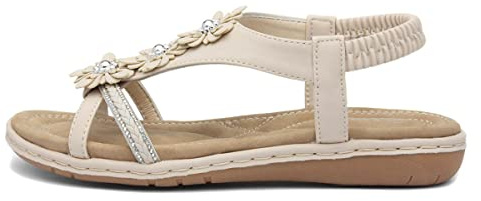 Lilley Sylvie Womens Cream Diamante Sandal - Size 3 UK - Off-White