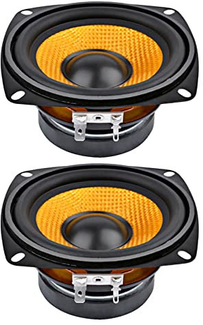 PYNQ Altoparlante Audio Portatile da 4 Pollici 2Pc Altoparlante per da 4 Ohm 15W Altoparlanti Subwoofer Multimediali Professionali DIY per Audio