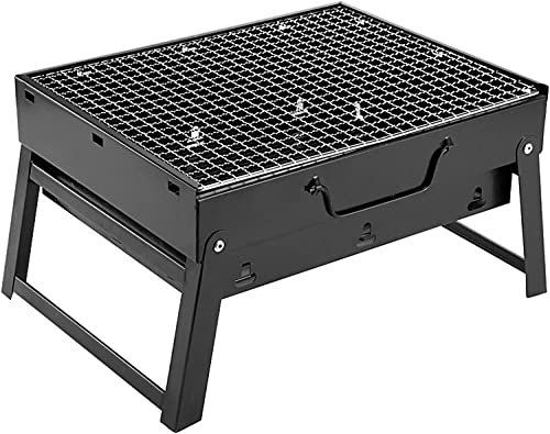 Parrilla de Gas Mini Parrilla de carbón para el hogar Barbacoa portátil para Exteriores Barbacoa portátil Plegable para Acampar Barbacoa de Acero Inoxidable Herramientas para Barbacoa