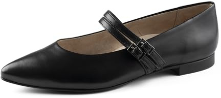 Paul Green Damen, Frauen Riemchenballerinas,Slip-ons,spangenballerinas,Mary-Jane,weiblich,Lady,Ladies,Women's,Woman,SCHWARZ (SCHWARZ),41 EU / 7.5 UK
