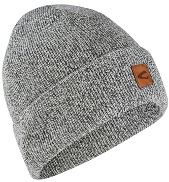 camel active Herren Beanie aus einem Baumwollmix Grau, Menswear-OS