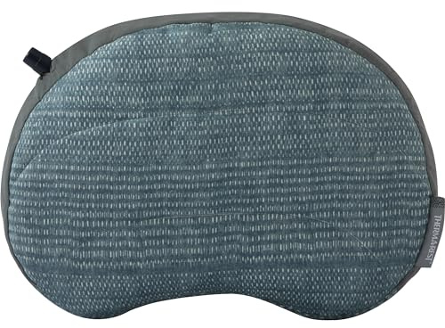 Therm-a-Rest Air Head Aufblasbares Camping- und Reisekissen, blau gewebt, gepunktet, groß