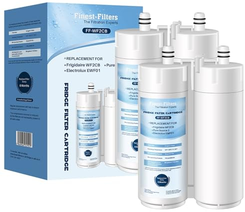Kylskåpsvattenfilter kompatibelt med Electrolux WF2CB PureSource2 FC100 JLAFFS2007 AEG S75628SK11 FC100 Kenmore 46-9916 46-9911 ersättningsvattenfilter (2-pack)