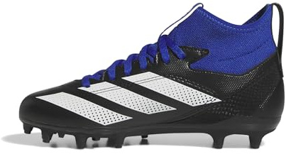 Adidas Unisex-Kid's Adizero Impact.2 American Football, Black/White/Team Royal Blue, 4