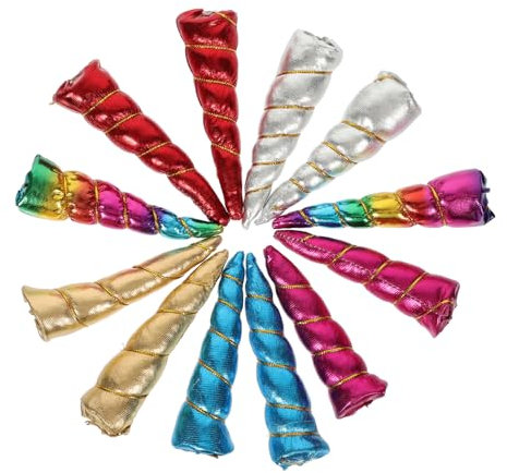 TOYANDONA 12stücke Einhorn Haarschmuck Teilig Haarreifen Mit Bunten Einhornhörnern Für Erwachsene Kreative Bastelzubehör Für Partys Und Kostüme Inklusive