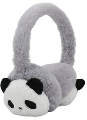 Kinder Winter Plüsch Ohrenschützer Niedliche Panda Weiche Warme Wolle Ohrenwärmer Mädchen Jungen Kälteschutz Ohrwärmer Earband Thermisch Kaltes Wetter Schnee Ohrwärmer für Ski, Radfahren